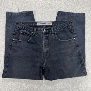 VTG 90s Anchor‎ Blue Loose Jeans 36x30 (Actual 34x27) Black Y2K Grunge Skate